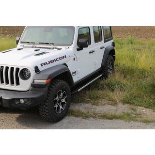 Sānu sliekšņi Duru (2 gab., alumīnijs) Jeep Wrangler 2018– foto 1