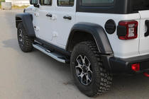 Jeep Wrangler 2018– Mevsim Grey sānu pakāpieni (2 gab., alumīnijs) foto 1