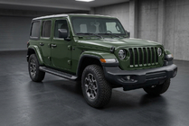 Jeep Wrangler 2018– Sānu sliekšņi Allmond Black (2 gab., alumīnijs) foto 1