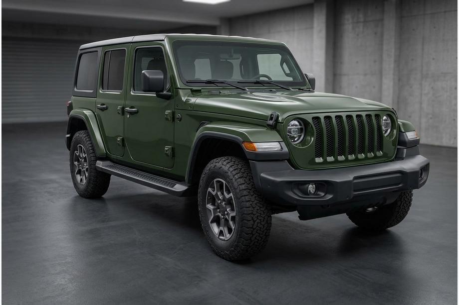 Jeep Wrangler 2018– Sānu sliekšņi Allmond Black (2 gab., alumīnijs) Image