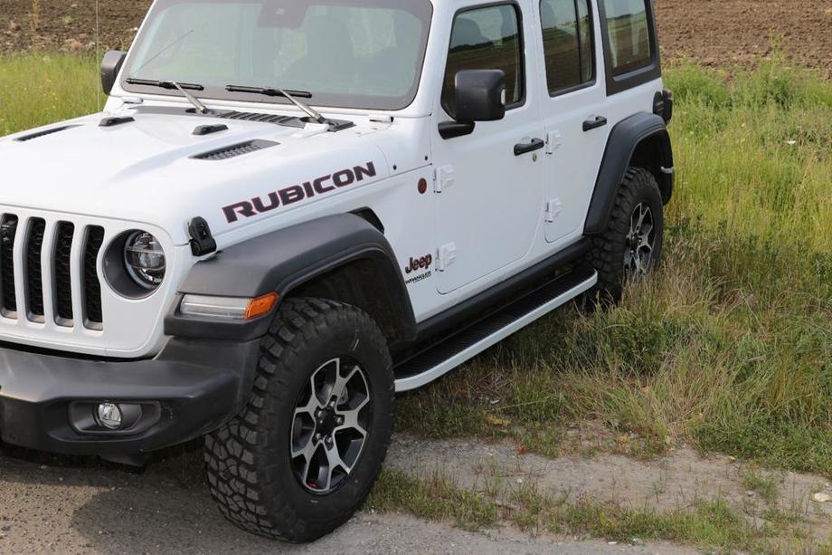 Jeep Wrangler 2018– Sānu sliekšņi Tayga Grey (2 gab., alumīnijs) Foto 1
