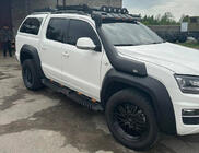 Volkswagen Amarok 2010–2022 Priekšējā stikla vizieris jumta bagāžniekam DAKAR (LED) foto 4