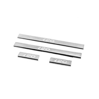 Sliekšņu uzlikas Carmos V2 (4 gab., nerūsējošais tērauds) Hyundai I-20 2008–2012 foto 1
