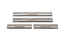 Volkswagen Amarok 2010–2022 Carmos V3 sliekšņu uzlikas (4 gab., nerūsējošais tērauds) foto 1