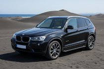 BMW X3 F25 2011–2018 Sānu sliekšņi Allmond Black (2 gab., alumīnijs) foto 1