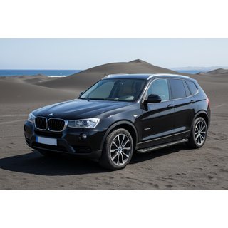 Sānu sliekšņi Allmond Black (2 gab., alumīnijs) BMW X3 F25 2011–2018 foto 1