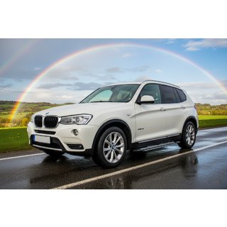 Sānu pakāpieni Rainbow (2 gab., alumīnijs) BMW X3 F25 2011–2018 foto 1