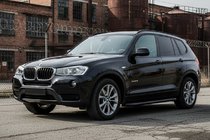 BMW X3 F25 2011–2018 Sānu sliekšņi Bosphore Black (2 gab., alumīnijs) foto 1