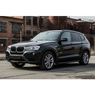 Sānu sliekšņi Bosphore Black (2 gab., alumīnijs) BMW X3 F25 2011–2018 foto 1