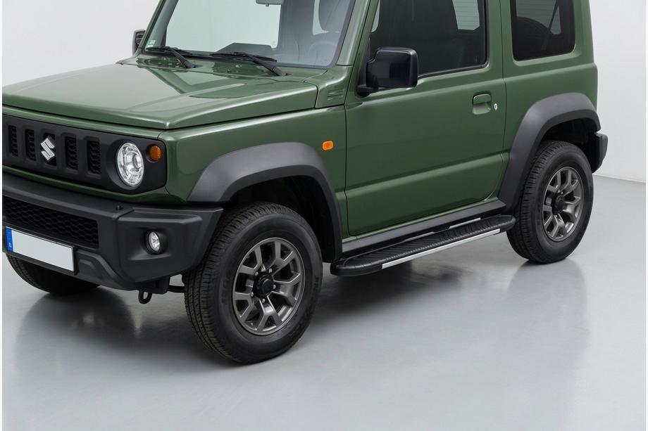 Suzuki Jimny 2018– Sānu sliekšņi Bosphore Grey (2 gab., alumīnijs) Image