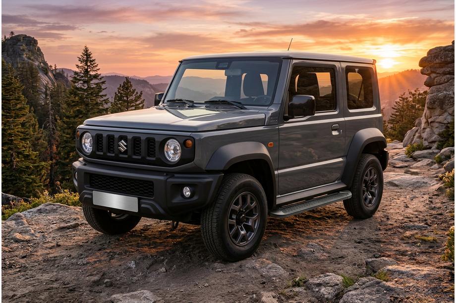 Suzuki Jimny 2018– Sānu sliekšņi Allmond Black (2 gab., alumīnijs) Image