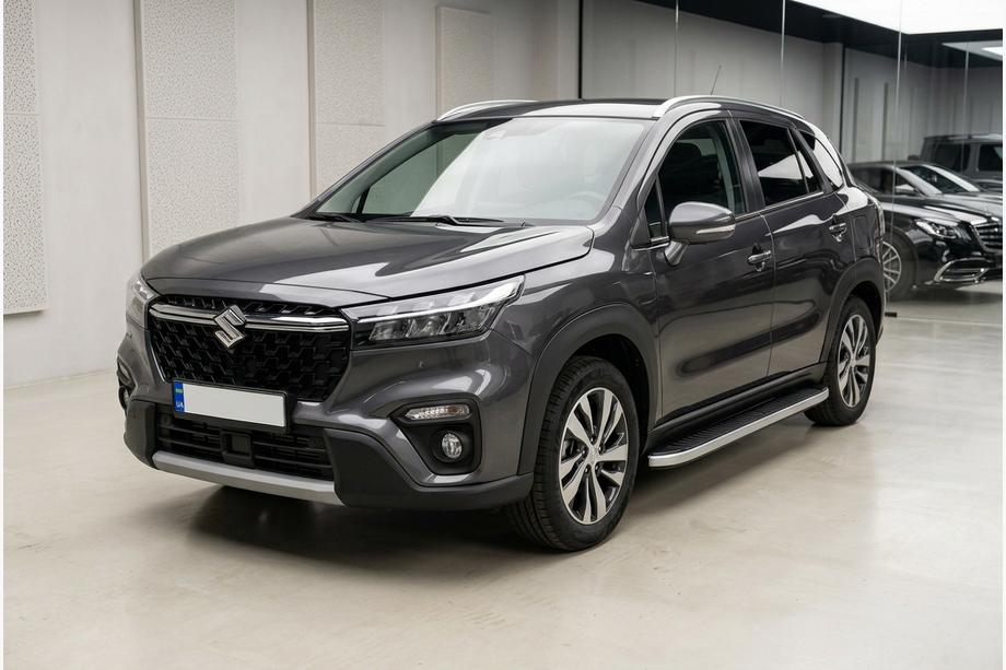 Suzuki SX4 S-Cross 2021– Sānu sliekšņi Tayga Grey (2 gab., alumīnijs) Image