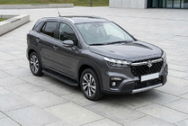 Suzuki SX4 S-Cross 2021– Sānu kāpšļi Tayga Black (2 gab., alumīnijs) foto 1