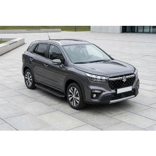 Sānu kāpšļi Tayga Black (2 gab., alumīnijs) Suzuki SX4 S-Cross 2021– foto 1
