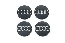 Audi Uzlīmes disku centrālajiem vāciņiem 65 mm (4 gab.) foto 2