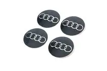 Audi Uzlīmes disku centrālajiem vāciņiem 65 mm (4 gab.) foto 1