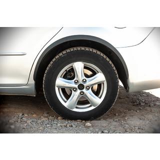Riteņu arku uzlikas (SD-SW) (4 gab., melnas, ABS plastmasa) Mazda 6 2003–2008 foto 2