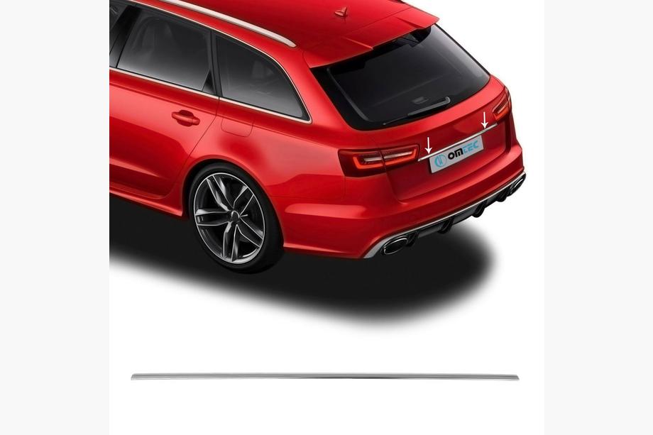 Audi A4 B7 2004–2008 Aizmugurējā līste (nerūsējošais tērauds) Image