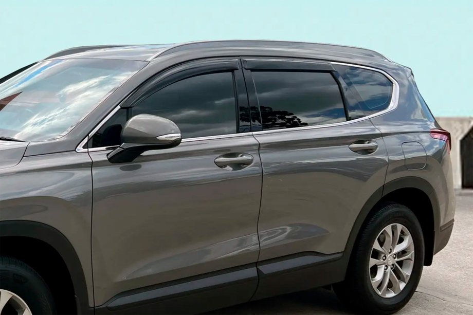 Hyundai Santa Fe 4 2018–2023 Logu vēja deflektori (4 gab., HIC) Foto 1
