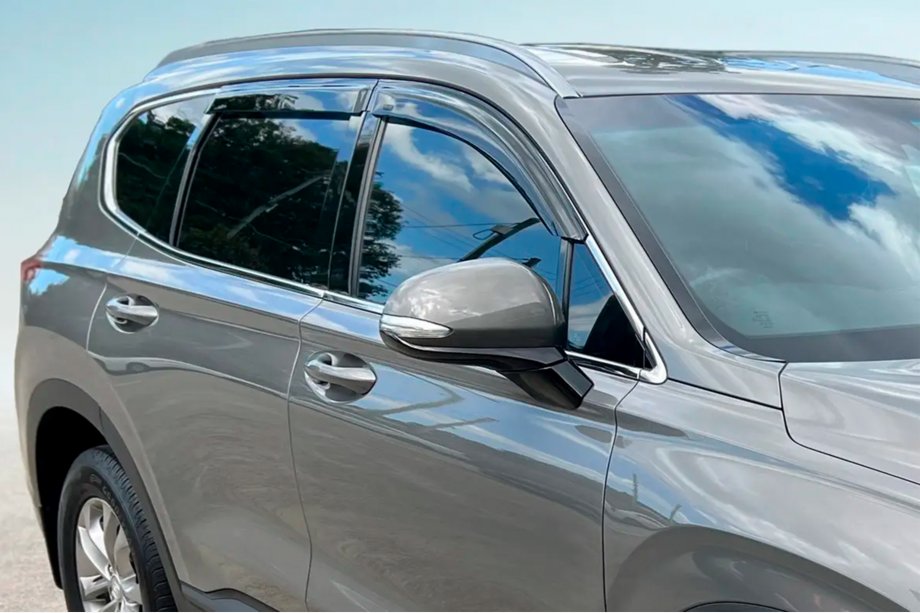 Hyundai Santa Fe 4 2018–2023 Logu vēja deflektori (4 gab., HIC) Foto 2