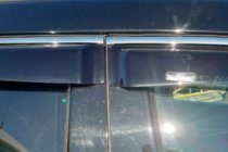 Infiniti FX 2008–2012 Logu vēja deflektori ar hromētu līsti (4 gab., HIC) foto 3