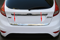 Ford Fiesta 2008–2017 Bagāžnieka malas uzlika (nerūsējošā tērauda) Carmos - turku teras foto 3