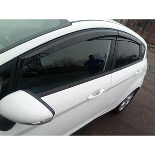 Logu vēja deflektori (4 gab., Sunplex Sport) Ford Fiesta 2008–2017 foto 1