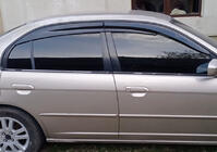 Honda Civic Sedan VII 2001–2006 Logu vēja deflektori (4 gab., Sunplex Sport) foto 1