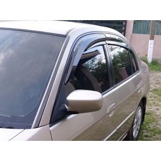 Logu vēja deflektori (4 gab., Sunplex Sport) Honda Civic Sedan VII 2001–2006 foto 2