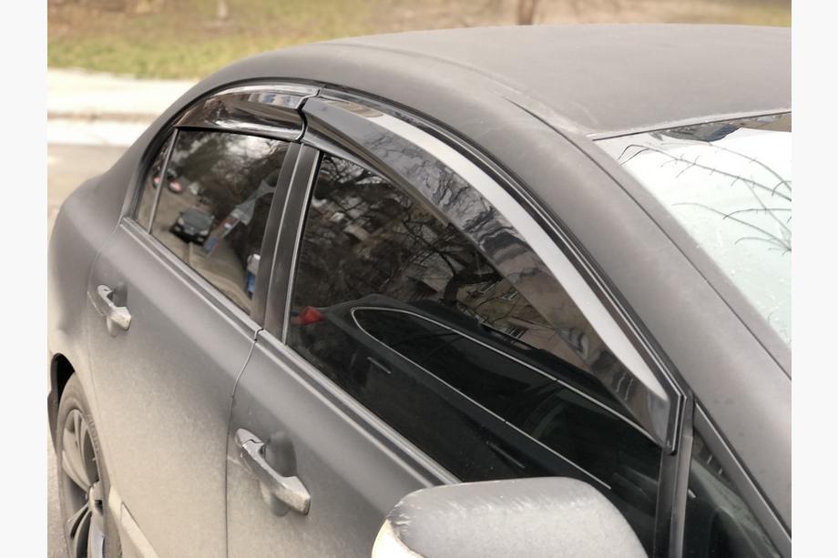 Honda Civic Sedan VIII 2006–2011 Logu vēja deflektori (4 gab., Sunplex Sport) Image