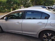 Honda Civic Sedan IX 2011–2016 Logu vēja deflektori (4 gab., Sunplex Sport) foto 4