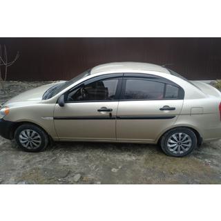 Logu vēja deflektori (4 gab., Sunplex Sport) Hyundai Accent 2006–2010 foto 2