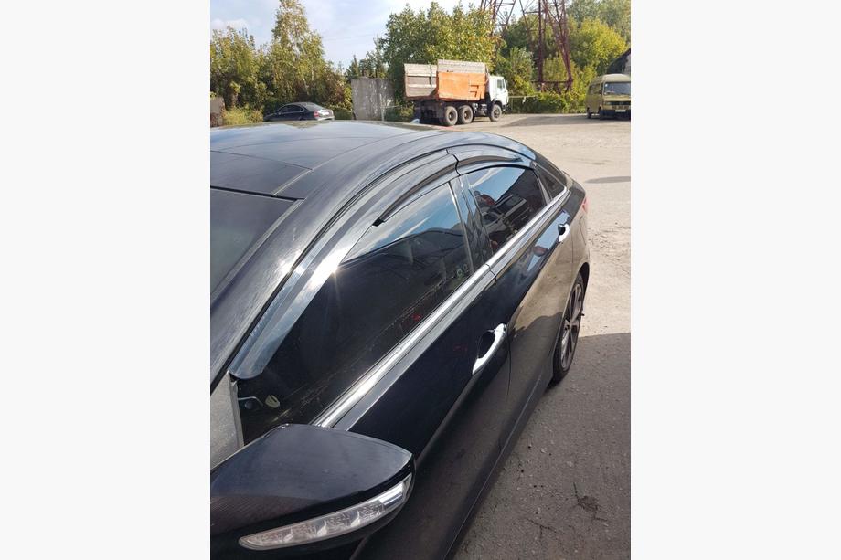 Hyundai Sonata YF 2010–2014 Logu vēja deflektori (4 gab., Sunplex Sport) Foto 3
