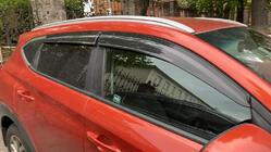 Hyundai Tucson TL 2016–2021 Logu vēja deflektori (4 gab., Sunplex Sport) foto 2