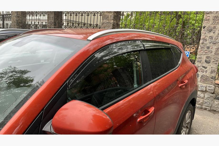 Hyundai Tucson TL 2016–2021 Logu vēja deflektori (4 gab., Sunplex Sport) Image