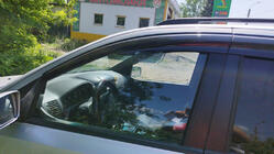 Kia Sorento I BL 2002–2009 Logu vēja deflektori (4 gab., Sunplex Sport) foto 5