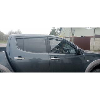 Logu vēja deflektori (4 gab., Sunplex Sport) Mitsubishi L200 2006–2015 foto 4