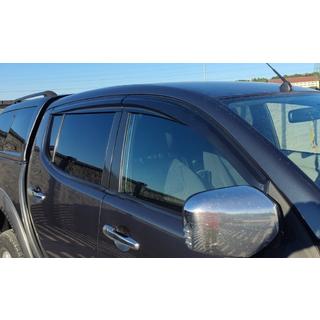 Logu vēja deflektori (4 gab., Sunplex Sport) Mitsubishi L200 2006–2015 foto 2