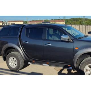 Logu vēja deflektori (4 gab., Sunplex Sport) Mitsubishi L200 2006–2015 foto 3