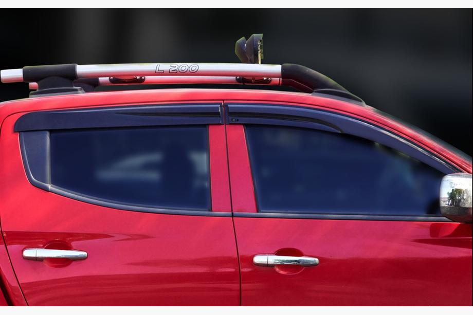 Mitsubishi L200 2006–2015 Logu vēja deflektori (4 gab., Sunplex Sport) Foto 5