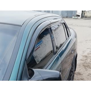 Logu vēja deflektori SD/HB (4 gab., Sunplex Sport) Opel Astra G Classic 1998–2012 foto 2