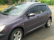 Peugeot 307 2001–2008 Logu vēja deflektori HB (4 gab., Sunplex Sport) foto 3