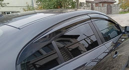 Renault Fluence 2009–2016 Logu vēja deflektori (4 gab., Sunplex Sport) foto 2