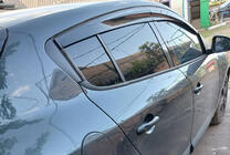 Renault Megane III 2009–2016 Logu vēja deflektori HB (4 gab., Sunplex Sport) foto 3