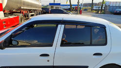 Renault Symbol 1999–2008 Logu vēja deflektori (4 gab., Sunplex Sport) foto 1