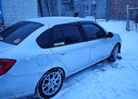 Renault Symbol 2008–2013 Logu vēja deflektori (4 gab., Sunplex Sport) foto 2