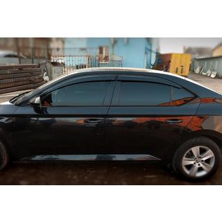 Logu deflektori SD (4 gab., Sunplex Sport) Skoda Superb 2015–2024 foto 2