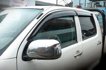 Toyota Hilux 2006–2015 Logu vēja deflektori (4 gab., Sunplex Sport) foto 1