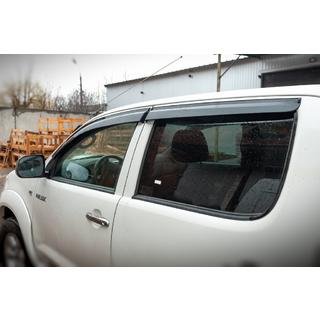 Logu vēja deflektori (4 gab., Sunplex Sport) Toyota Hilux 2006–2015 foto 2