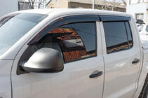 Volkswagen Amarok 2010–2022 Logu vēja deflektori (4 gab., Sunplex Sport) foto 1